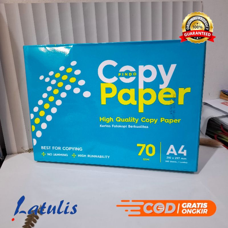 

Kertas HVS A4 70gr Copy Paper Fotocopy Putih A4 70gsm