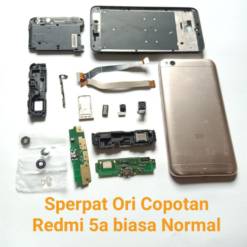 Sparepart Sperpat Ori Copotan Xiaomi Redmi 5a biasa  Kamera depan belakang  Flexi UI board  papan Ca