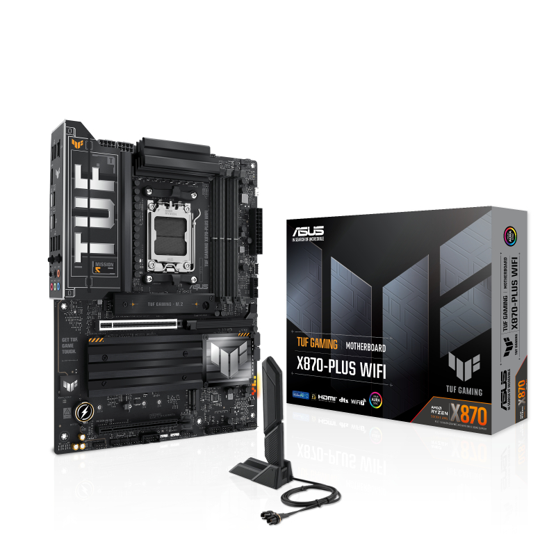 Motherboard MOBO ASUS TUF GAMING X-870 X870-PLUS WIFI | DDR5 | AMD AM5 | ATX | Garansi Resmi 3 Tahun