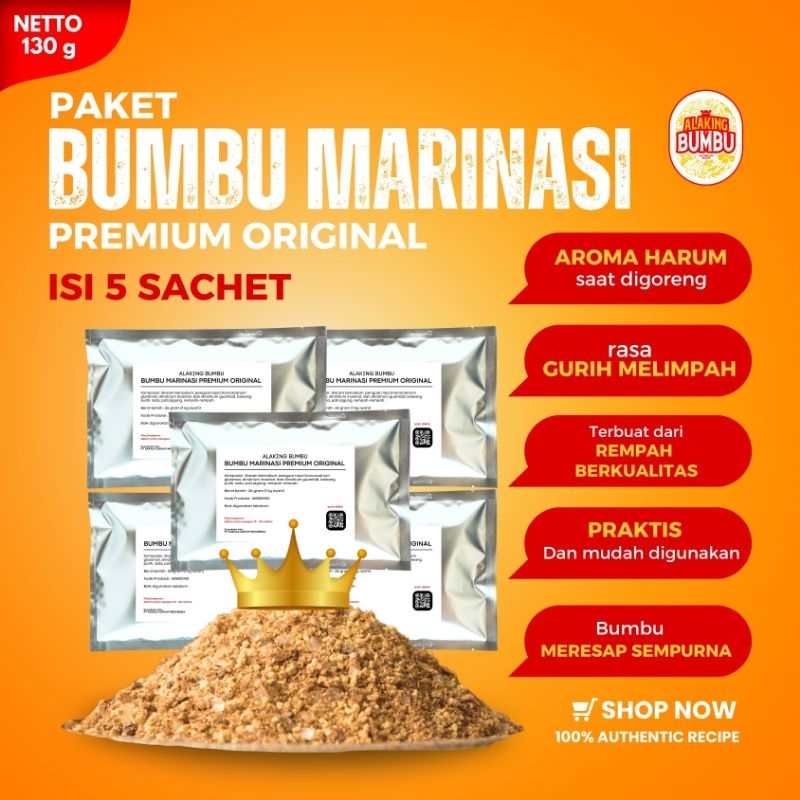 

ALAKING BUMBU Paket Kemasan Sachet Bumbu Marinasi Original dan Spicy Ekonomis