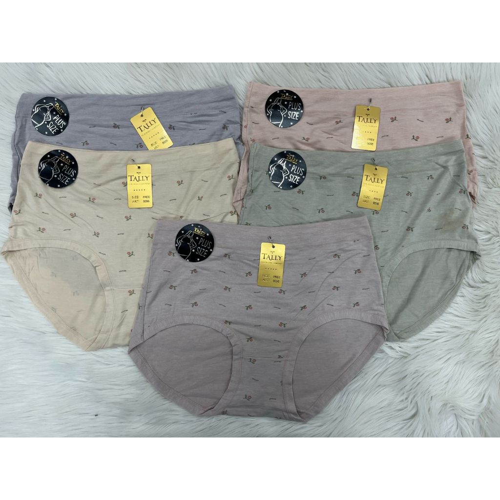 yu7 CD Tally 9096 Bahan Katun Bambu Motif Bunga - Tally CD 9096 Celana Dalam Wanita BSize Bahan