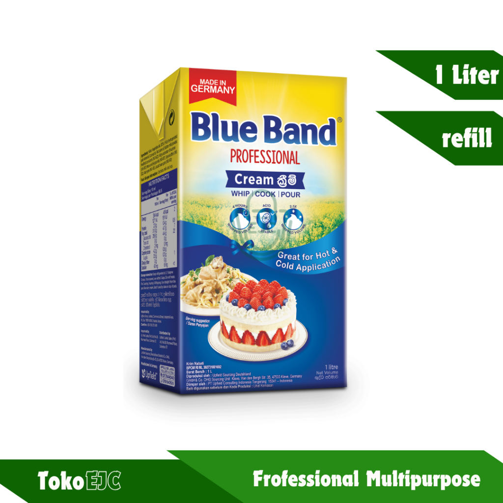 

[EJC] Blue Band frofessional multipurpose whip cooking cream 1 Liter