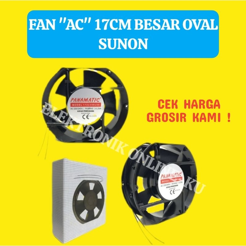 FAN "AC" 17CM BESAR OVAL-SUNON