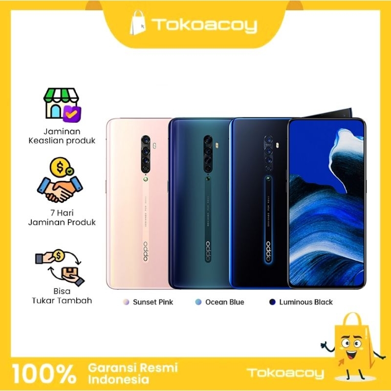 Oppo Reno 2 8/256GB Resmi Oppo Fullset