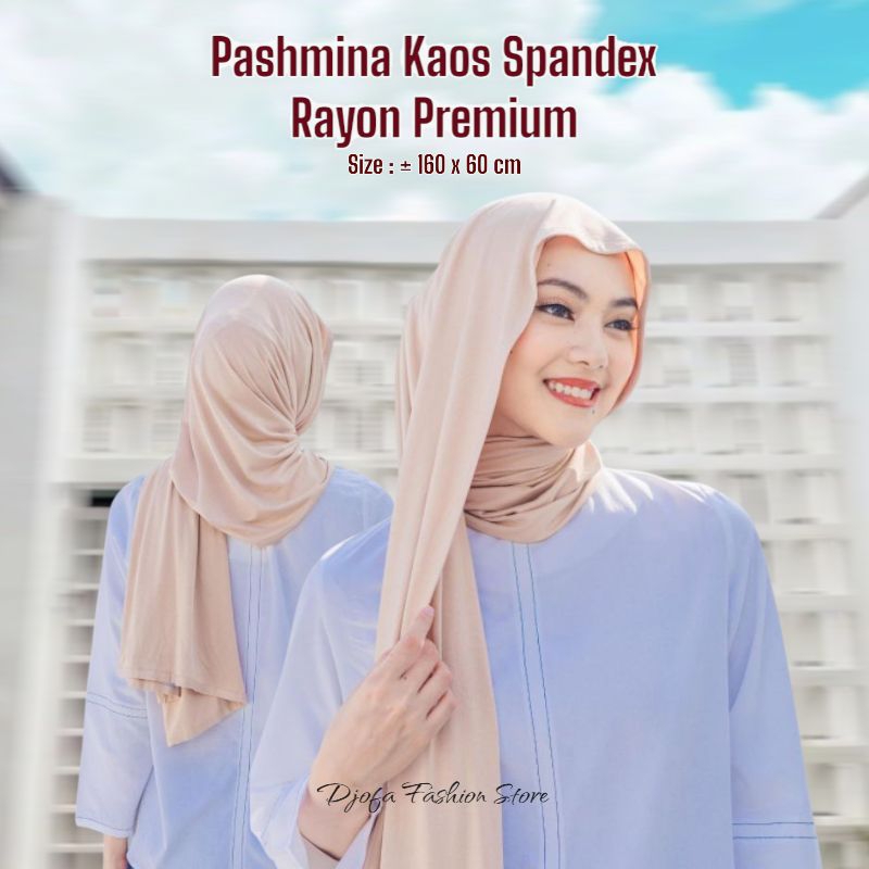 Pashmina Kaos Spandex Rayon Premium - Hijab Pashmina Muslim Wanita - Pashmina Turkey - Pashmina Mele