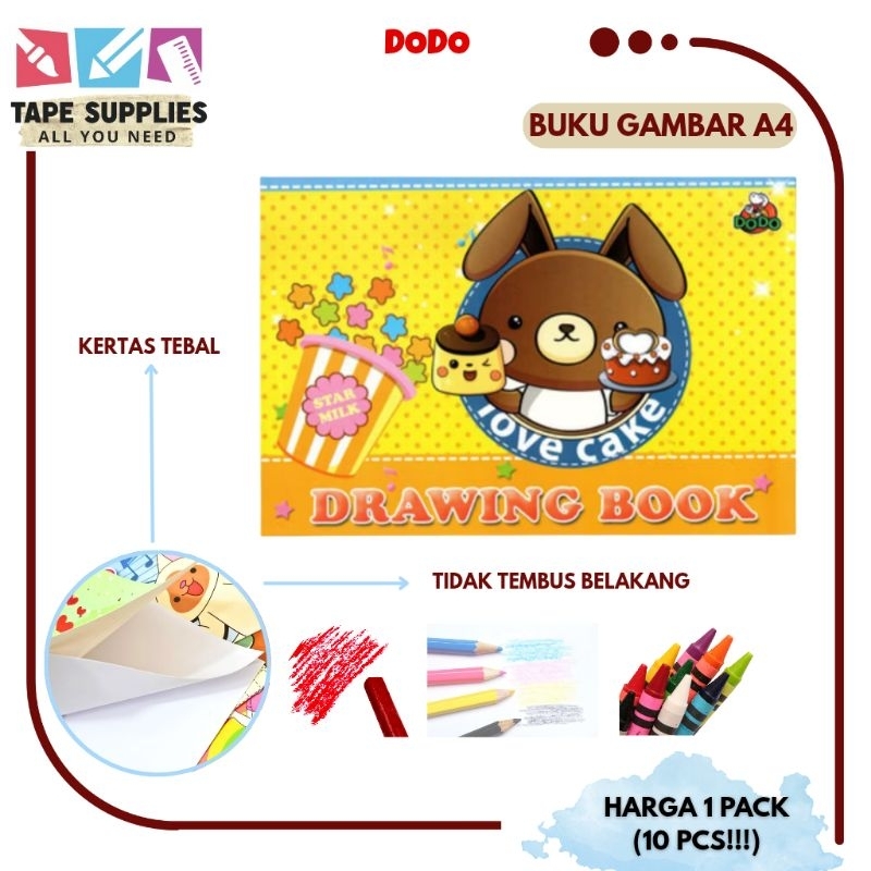 

Buku Gambar DODO A4 / (1 PAK ISI 10 BUKU) RB9