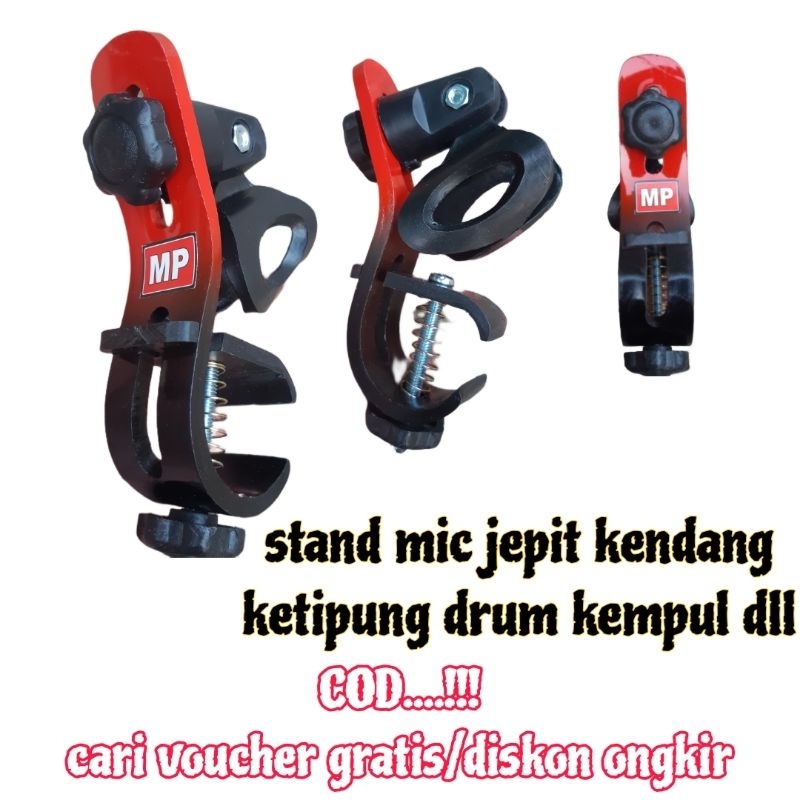 Stand mic jepit kendang