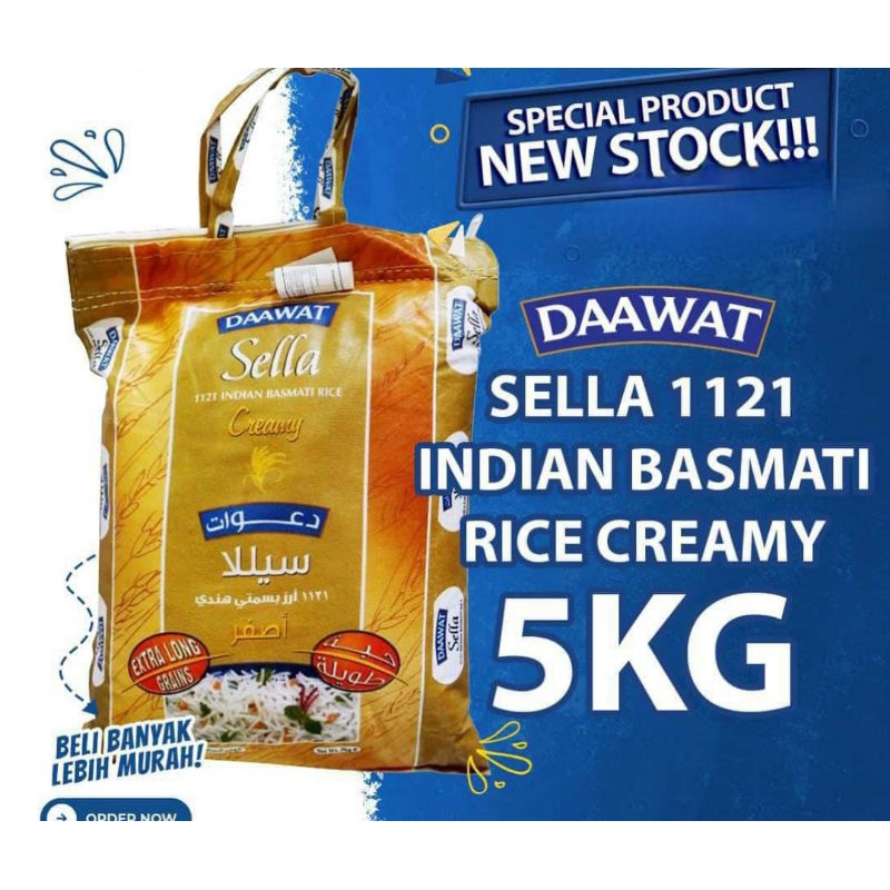 

Beras Basmati Daawat Creamy Sella 5kg
