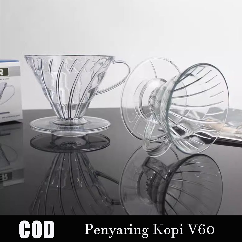 Cangkir Filter Plastik Pukulan Tangan V60 Punch Cup Cangkir Filter Besar Set Cangkir Filter Tetes Me