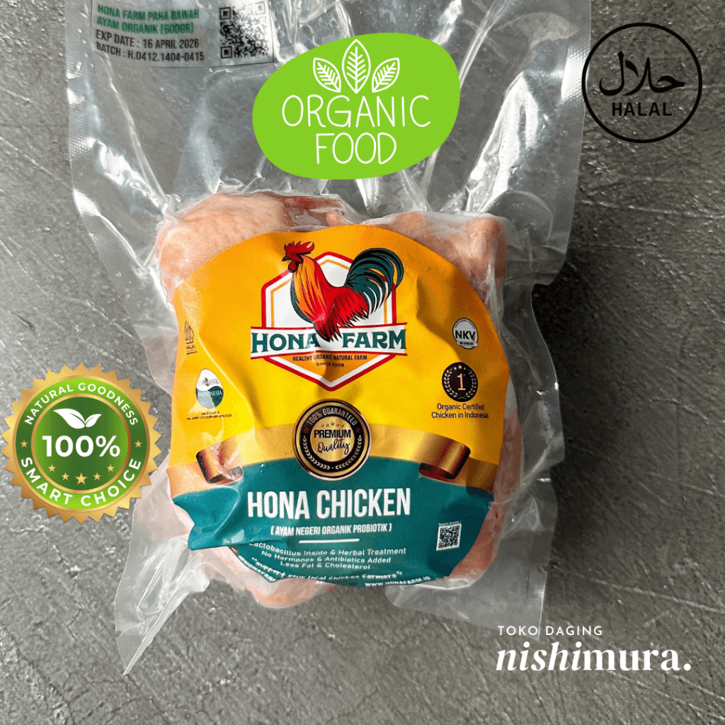 

Hona Farm Ayam Organik Probiotik Paha Pentung Drumstick Organic Chicken Sehat Free Range - Nishimura Nishimurashop