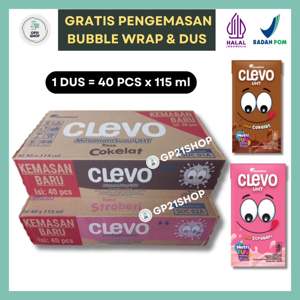 

Clevo Susu UHT 115 ml [1 DUS | ISI 40 PCS]