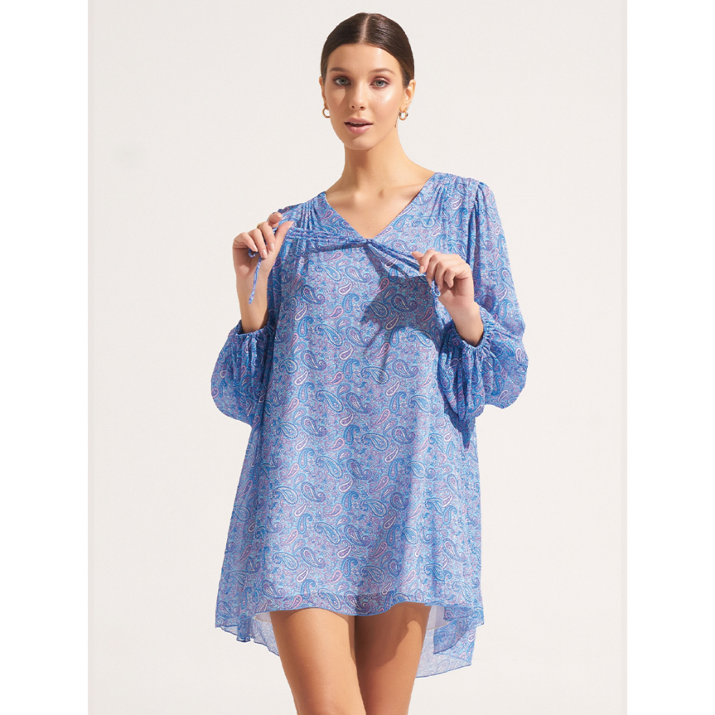 Morrato Bali - V-Neck Puff Sleeve Mini Dress Gilly Mini Dress