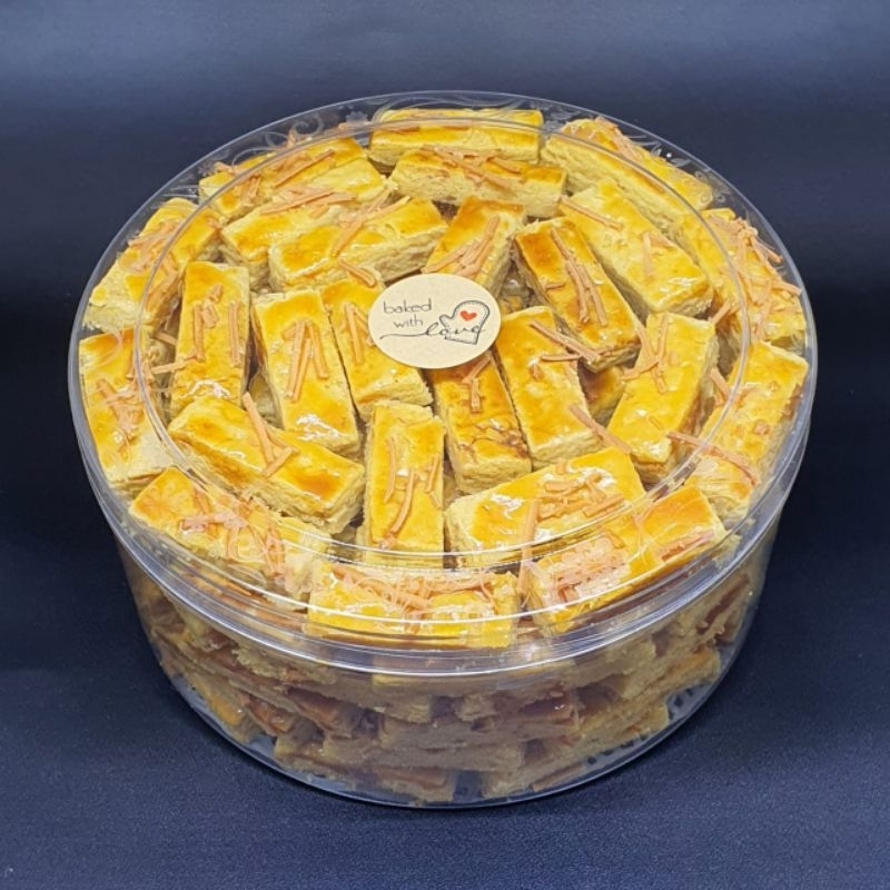 

kastengel keju/kastengel 500gr 250gr/kastengel toples mika bulat