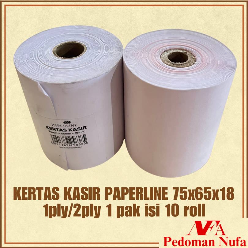 KERTAS KASIR 75X65X18 (1PLY) - 75X65X12 (2 PLY) PAPERLINE