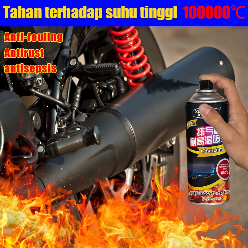 Itu Dapat Menahan Suhu Tinggi 10000 ° Cat Semprot Knalpot Mesin Tahan Panas Knalpot Anti Panas High 