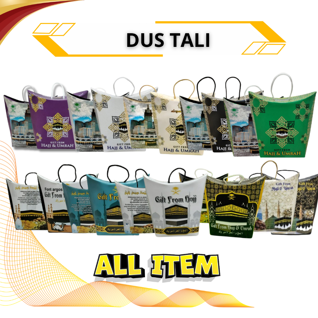 

Dus paper bag dus teng-teng dus tali dus oleh oleh haji dan umroh souvenir