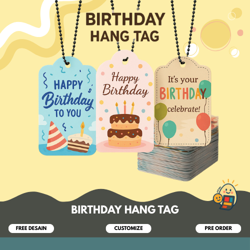 

Birthday Hang tag / Custom hang tag gantungan untuk hampers birthday