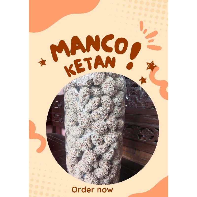 

Camilan Manco ketan khas Trenggalek 500G | 1kg Free Packing