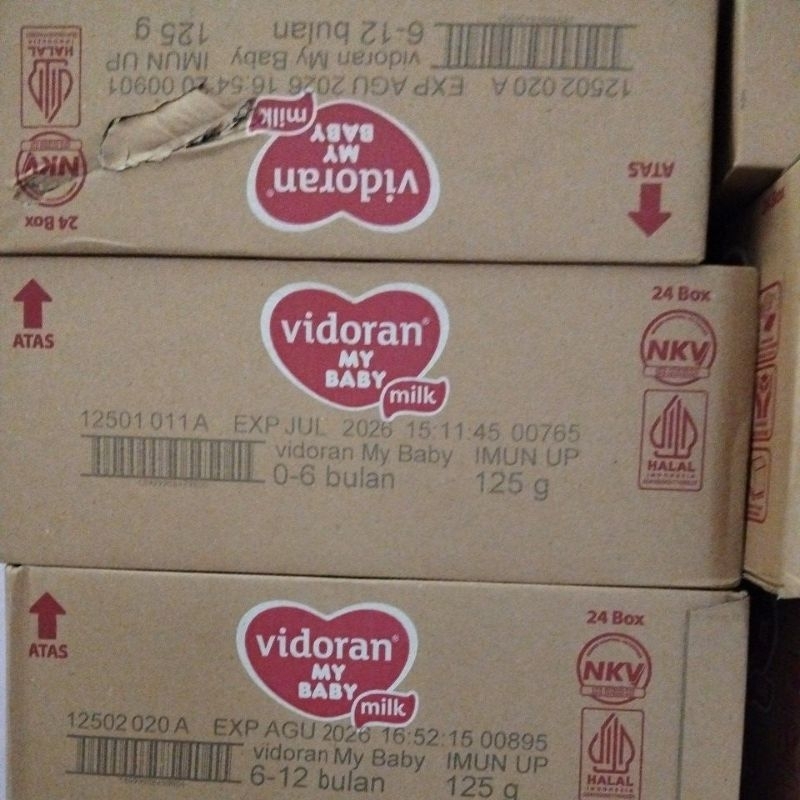 SUSU VIDORAN 0-6 BULAN 125gr (1 KARTON)