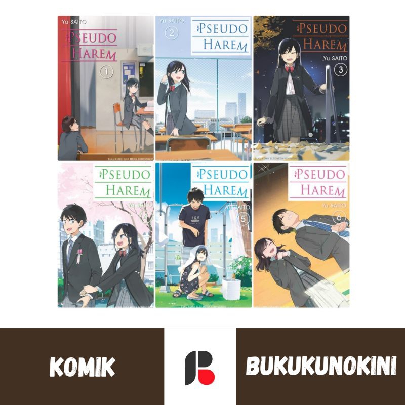 (Original, Segel) Komik Pseudo Harem/Pseudoharem Vol 1 2 3 4 5 6 (Tamat) - Saitou Yuu (Elex Media)