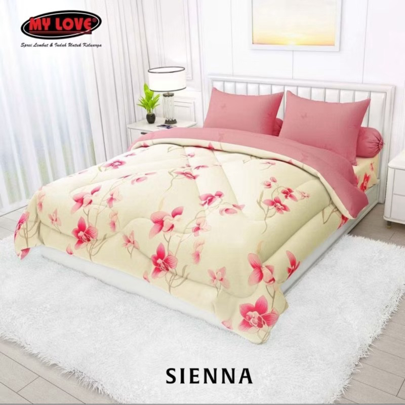 Tinggi 30 cm, Sprei my love 160 x 200 motif sienna