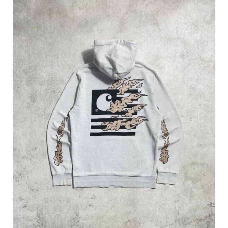 Carhartt hoddie state flames sweat