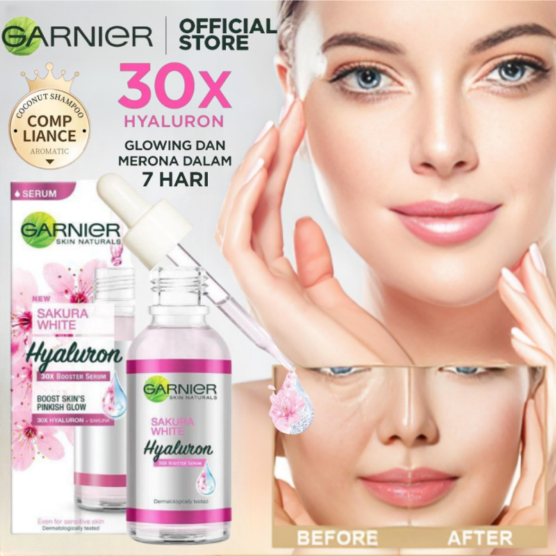 【COD ORI】Serum Garnier Sakura White 30ML /  Garnier Serum Cream / Garnier Sakura White / Garnier Ser