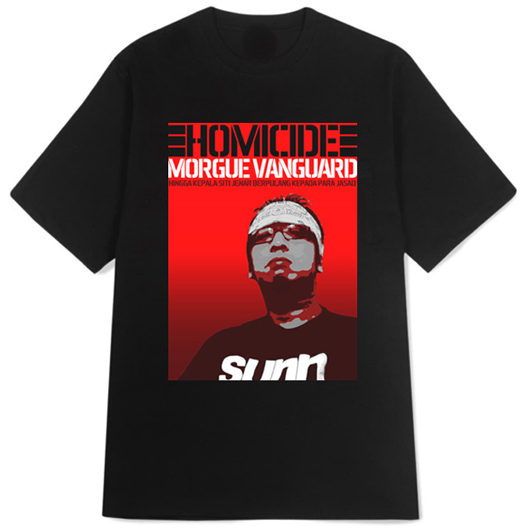 Homicide Morgue Vanguard Tshirt Katun Kombed 30s Casual T-SHIRT Real Pict BISA COD | Size S M L XL X