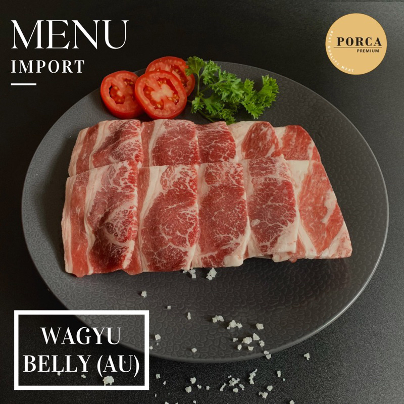 Daging Sapi Slice Wagyu Beef Belly Slice Import