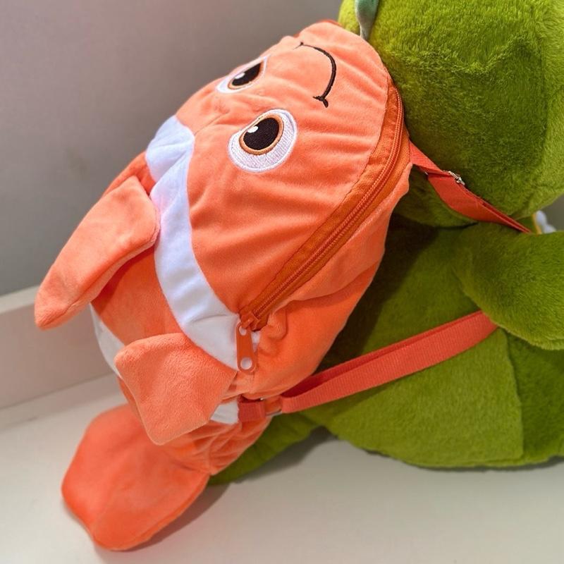 Premium Tas Boneka Hewan Ikan Nemo Fish Nemo - Toys Doll Mainan Anak Karakter Animal Hewan Binatang