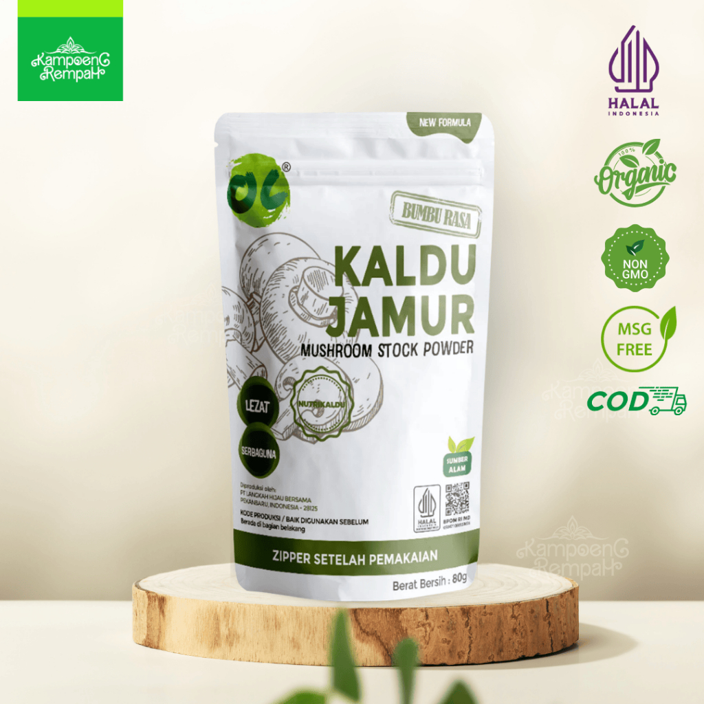 

Organic Center - Kaldu Jamur - MSG Free - Kaldu Instan Halal & BPOM - Bumbu by Titi Kamal