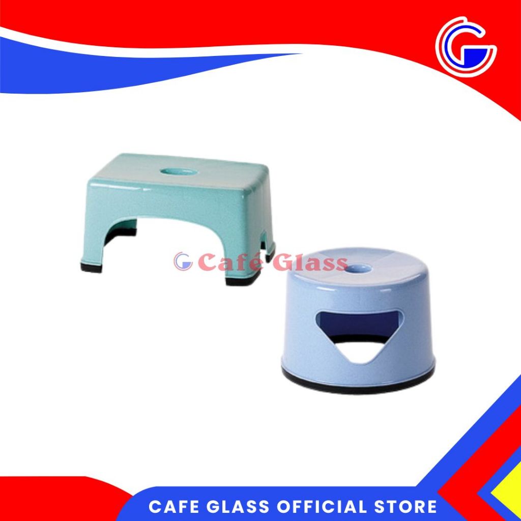 Kursi Anak / Kursi Kamar Mandi Lion Star / Bangku Pendek Plastik Anti Slip - Bulat, Kotak / Stool Ja