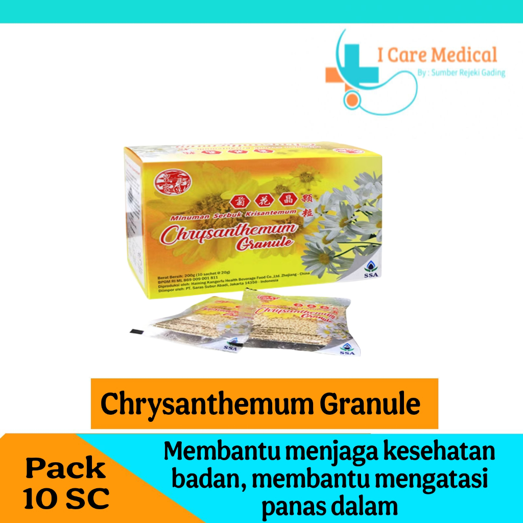 

Chrysanthemum Granule / Box 10 Sachet / BY. SSA - Untuk Menjaga Kesehatan Tubuh