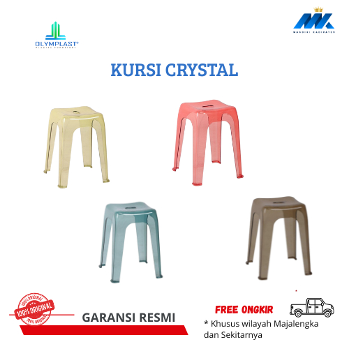OLYMPLAST KURSI BASO PLASTIK BENING / KURSI CRYSTAL ANTI PECAH TAHAN BANTING Free Ongkir Majalengka