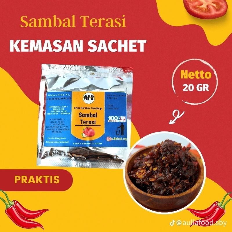 

sambal sachet 20 gram
