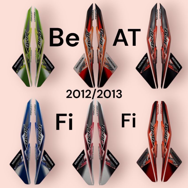 stiker striping skotlet lis body motor honda beat fi tahun 2012/2013