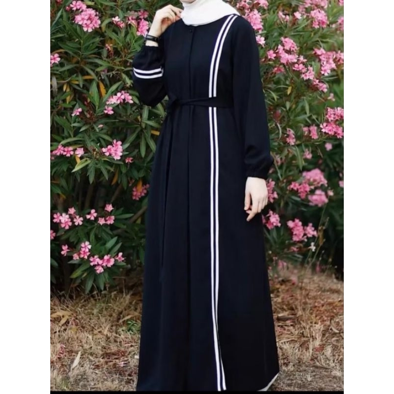 MAHREEN DRESS,MIXRAYONTWIL,HITAMPEKAT