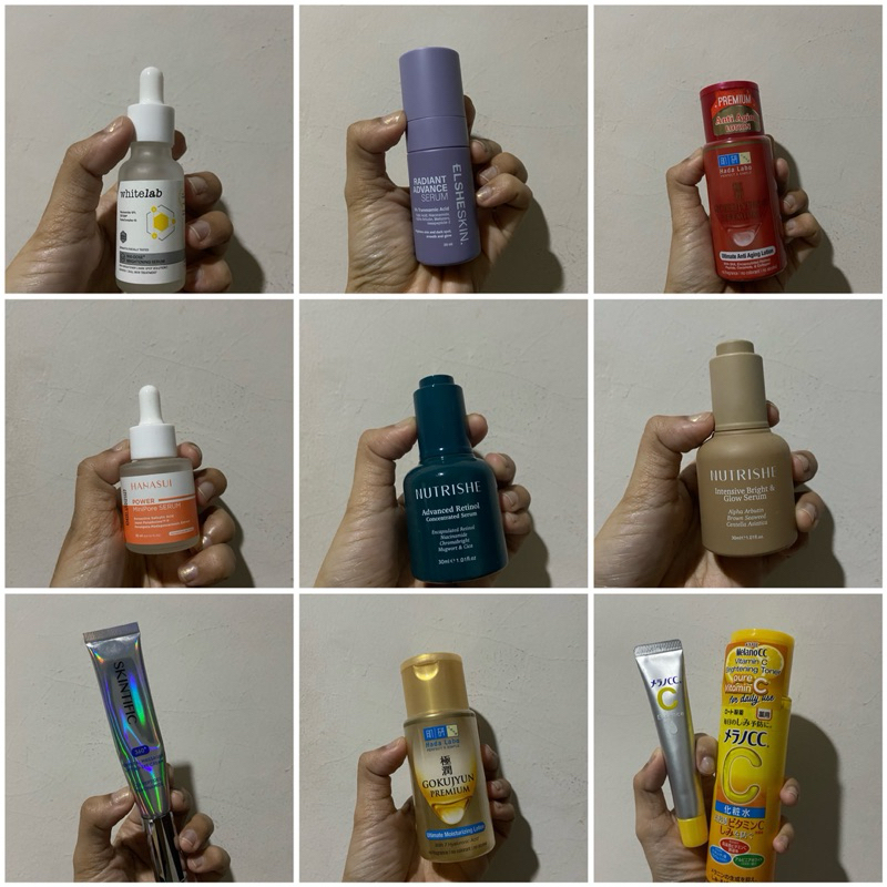 BISA GOSEND  skincare preloved hada labo whitelab scarlett the ordimary autum skintific