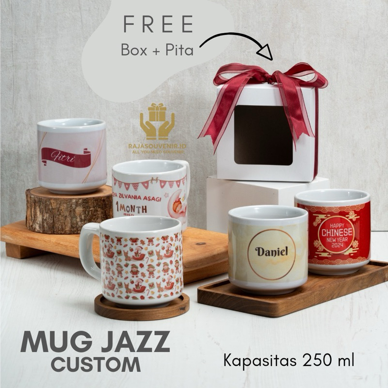Mug Cup Coffee Kopi Custom Premium