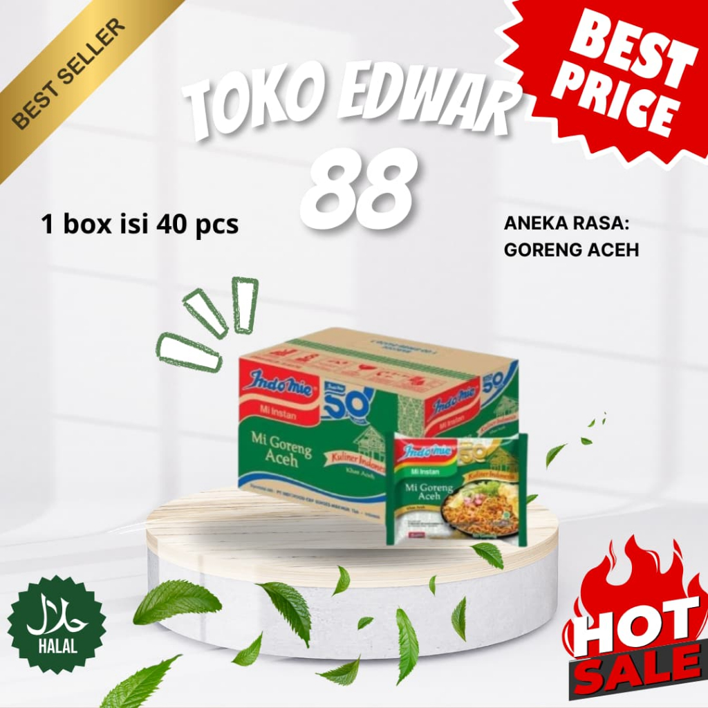 

INDOMIE GORENG ACEH 1 DUS ISI 40 PCS