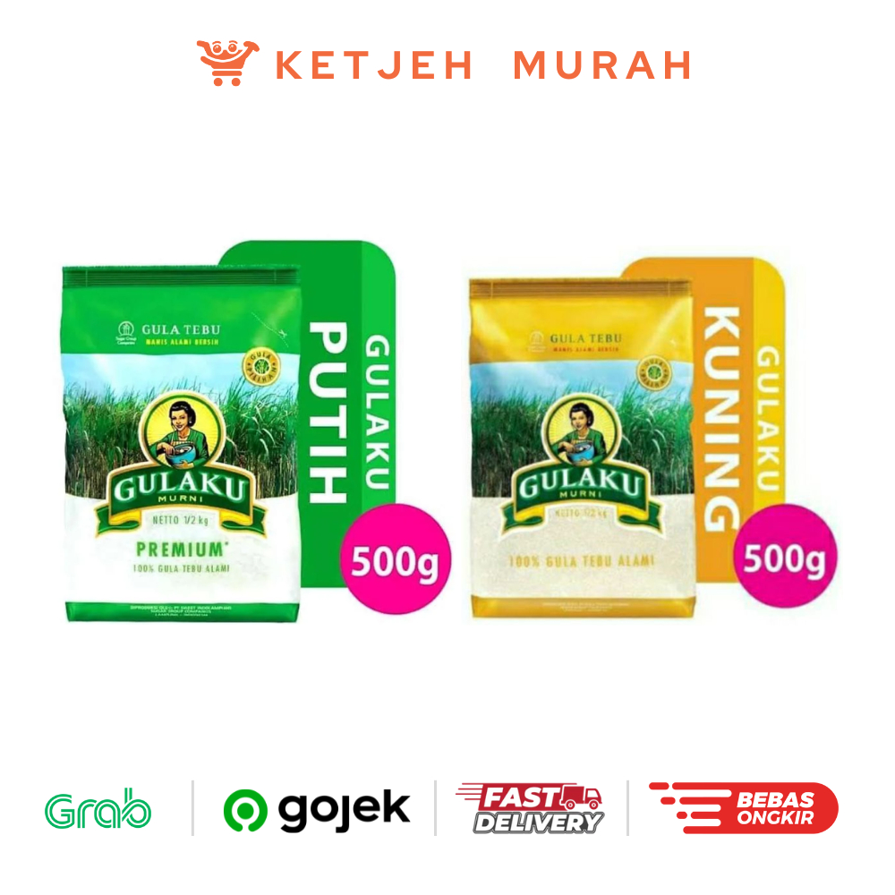 

Gulaku Gula Tebu Kuning / Premium Putih 500 Gram