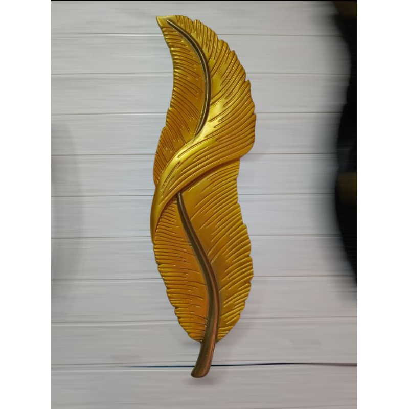 Hiasan dingding Motif bulu angsa. tanpa lampu