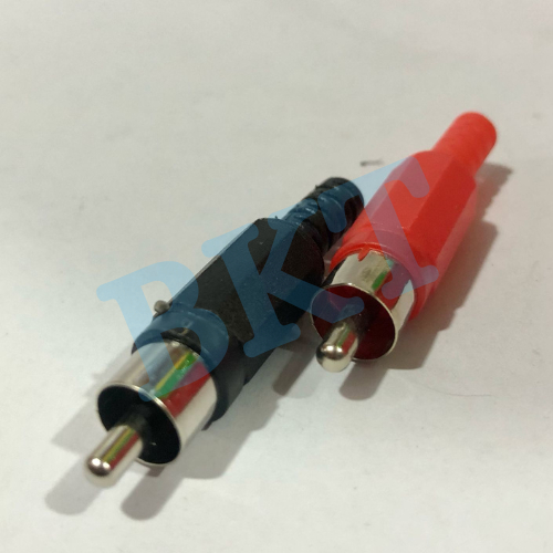 Jek Jack RCA Plastik PVC Merah dan Hitam