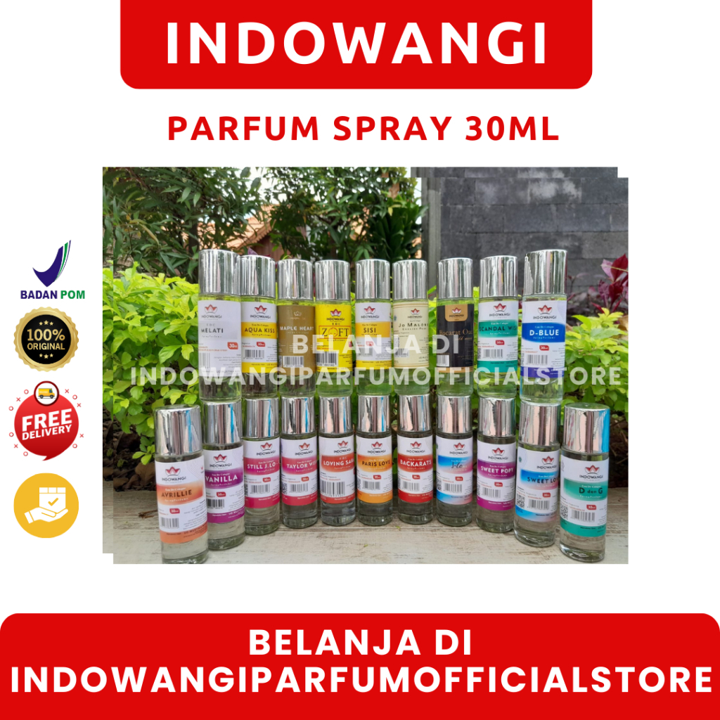 ❤ SASAYUSTORE ❤ [BPOM] Aqua Kiss Parfum Indowangi Spray 30ml