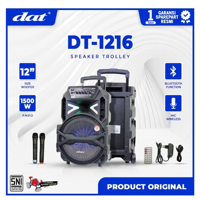 Speaker DAT 12 inch DT 1216 Bluetooth Original