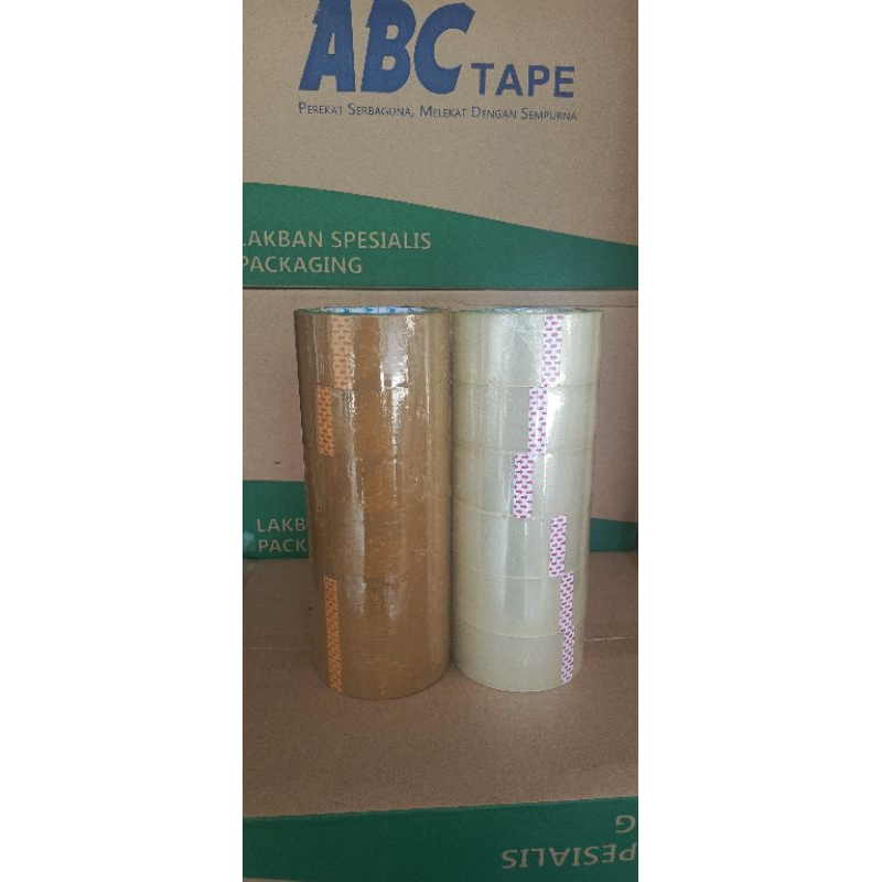 

Lakban Bening Coklat 45mm 90y Perekat Serbaguna
