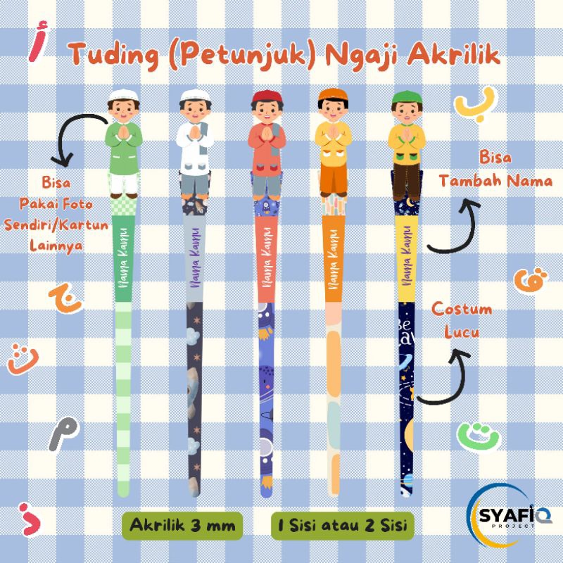 

Tuding Ngaji Akrilik Custom