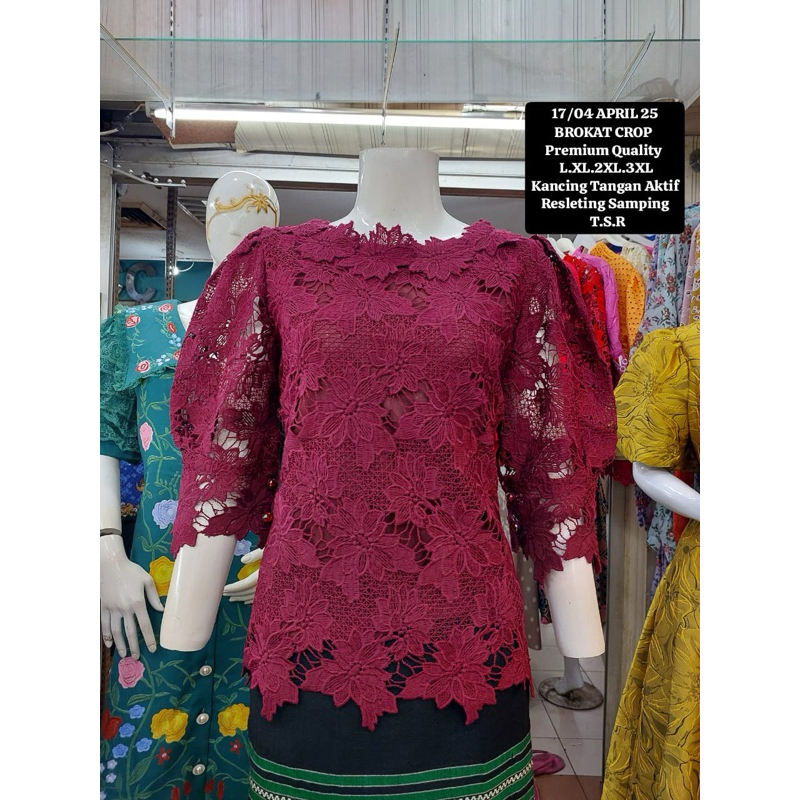 ATASAN BROKAT CROP MODIS PREMIUM IMPORT