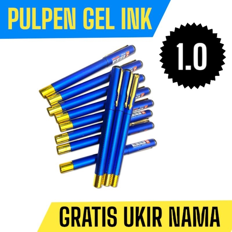 

pulpen gratis ukir nama tinta gel ink model terbaru