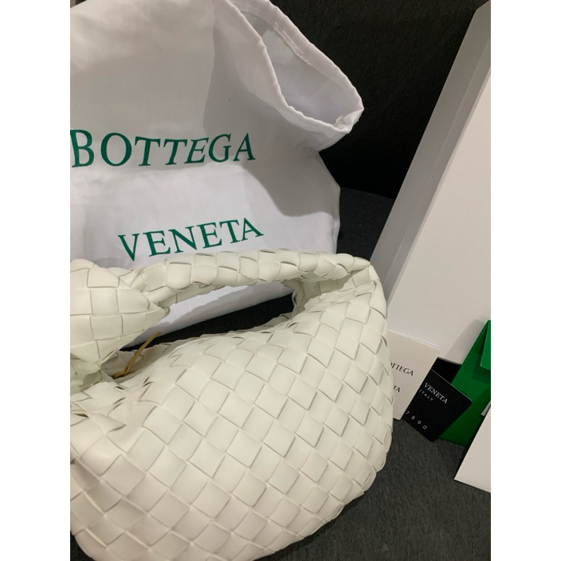 Bottega Veneta mini jodie in chalk